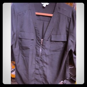 Black zipper shirt 🚨FINAL PRICE 🚨